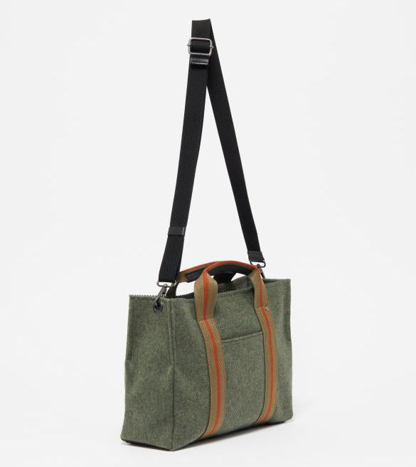 Jack Gomme Leon Wool Shopping Bag in Khaki - Big Bag NY