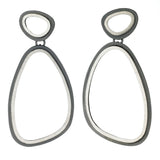 Eclipse Double Organic Oval Earrings