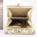 Butterflies and Golden Flowers Small Gamaguchi Trifold Wallet - Big Bag NY