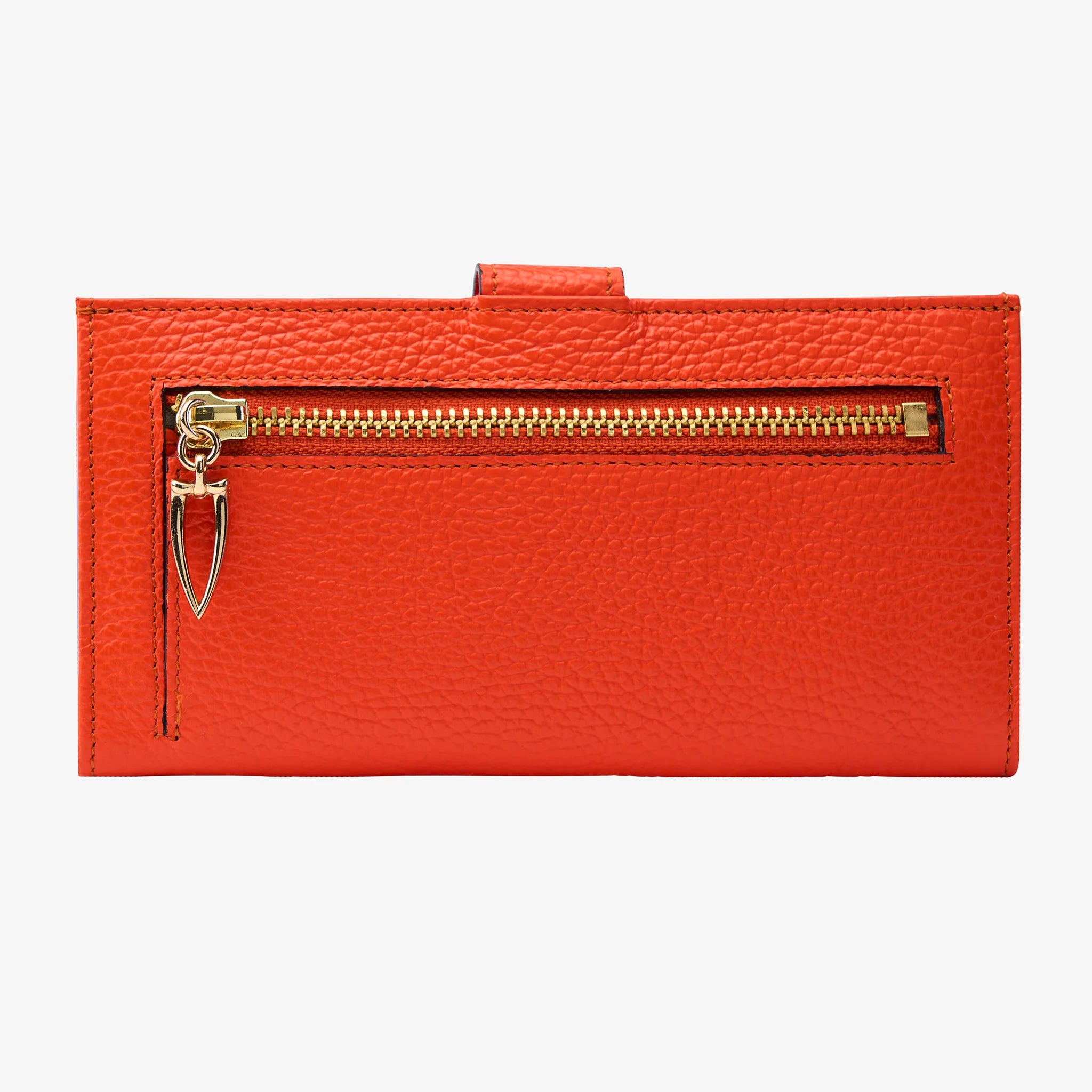 Tusk Joy Long Slim Clutch Wallet in Orange - Big Bag NY