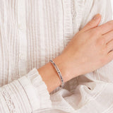 Chan Luu Lucky Stone Skinny Cuff Silver Bracelet