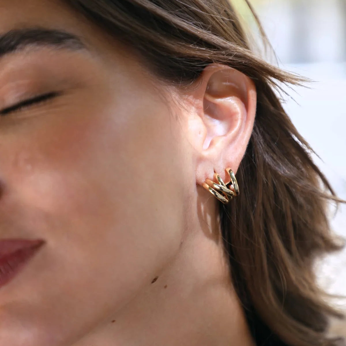 Elia hoop earrings