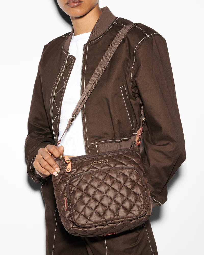 Metro Scout Deluxe Crossbody in Walnut - Big Bag NY