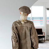 Vis Oversized Lined Wool Beret