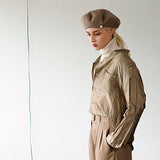 Vis Oversized Lined Wool Beret