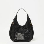 SAND Tote Premium Light in Coated Linen in Noir Black