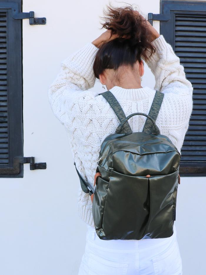 Brontibay Flashback Glam Backpack Kaki Olive - Big Bag NY