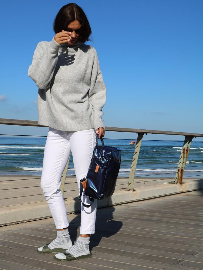 Brontibay Flashback Glam Backpack Sapphire Blue - Big Bag NY