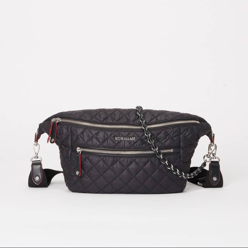 MZ Wallace Crosby Crossbody Sling Black - Big Bag NY