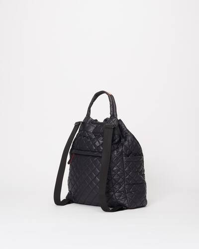 MZ Wallace Metro Convertible Backpack Black - Big Bag NY