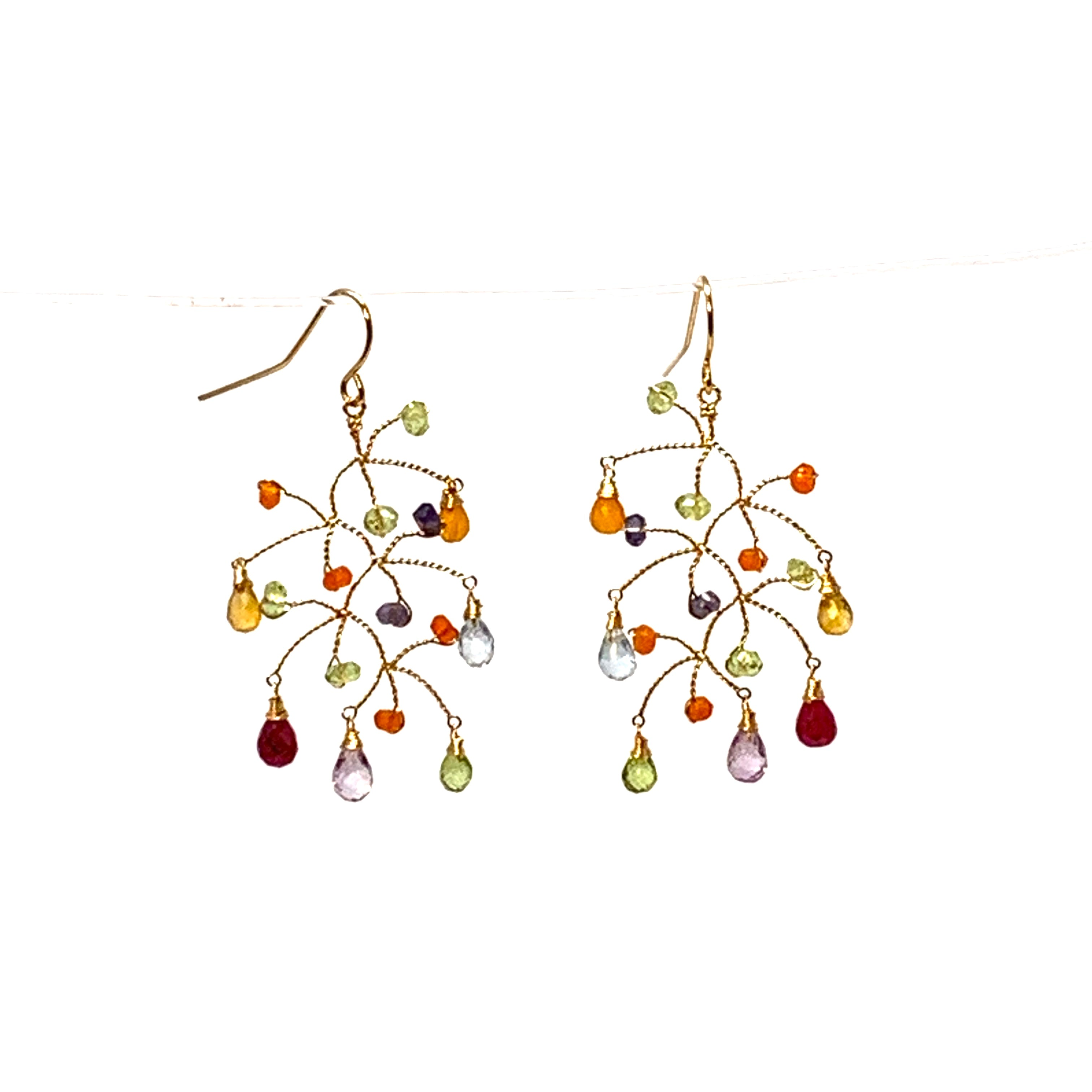 Branch Earrings Large Rainbow - Big Bag 