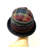Jewel Tartan Soft Brim Cloche