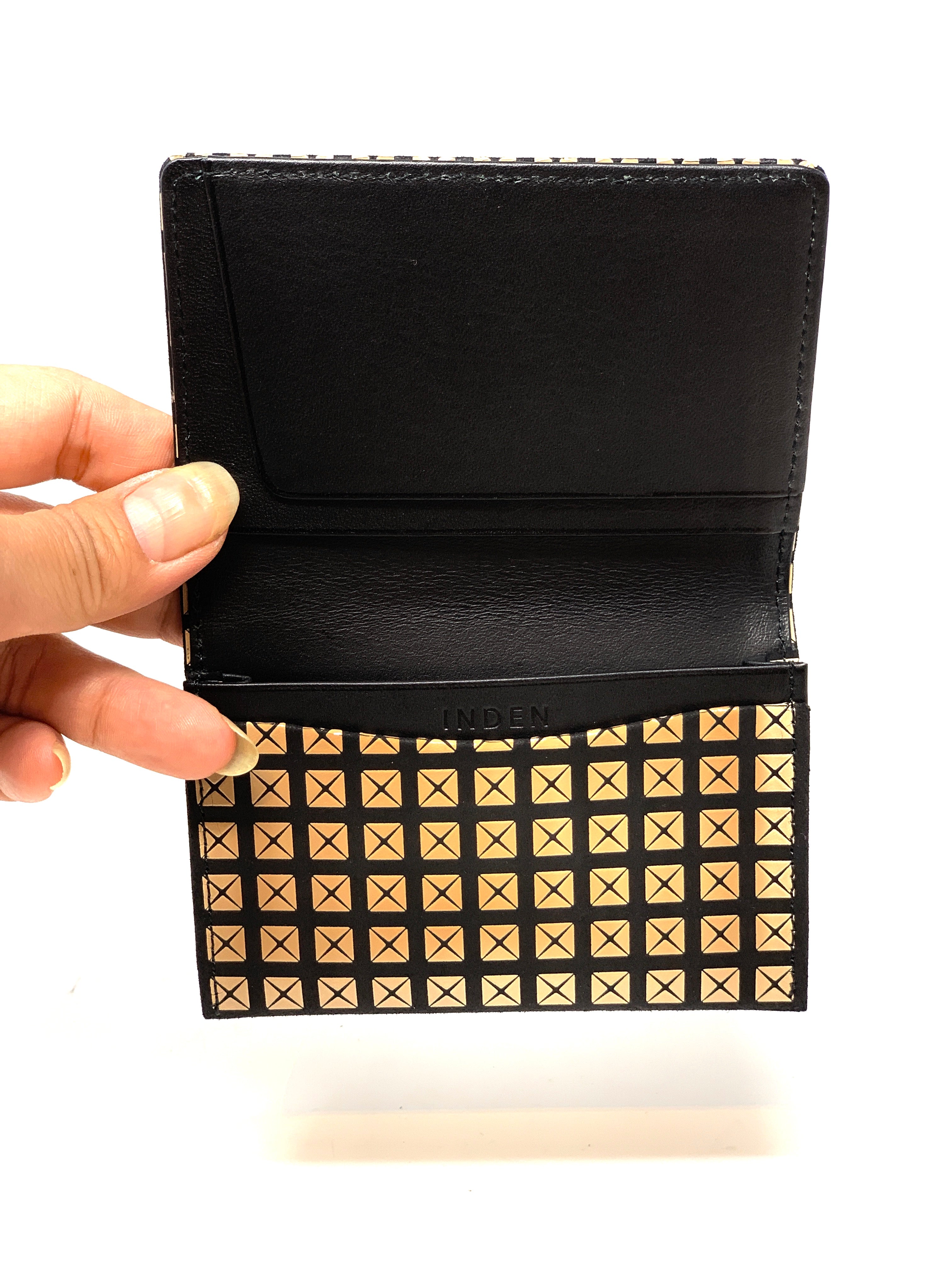 Chevron and Studs Business Card Case - Big Bag 