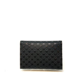 Inden Card Case Flower Lattice Black - Big Bag 