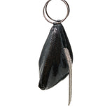 Black Triangle Mesh Cascade Bracelet Clutch - Big Bag 