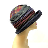 Jewel Tartan Soft Brim Cloche