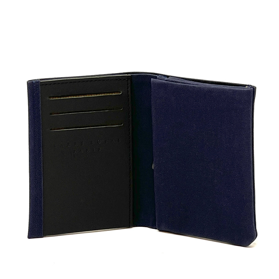 Navy Small Canvas Wallet