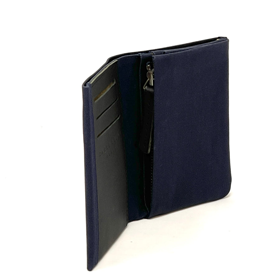 Navy Small Canvas Wallet
