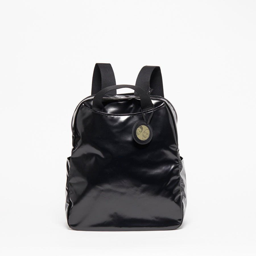 Jack Gomme Original Light LAMI Backpack Made in Paris France Waterproof lightweight backpack Big Bag NY Bag Store Black Noir Dark