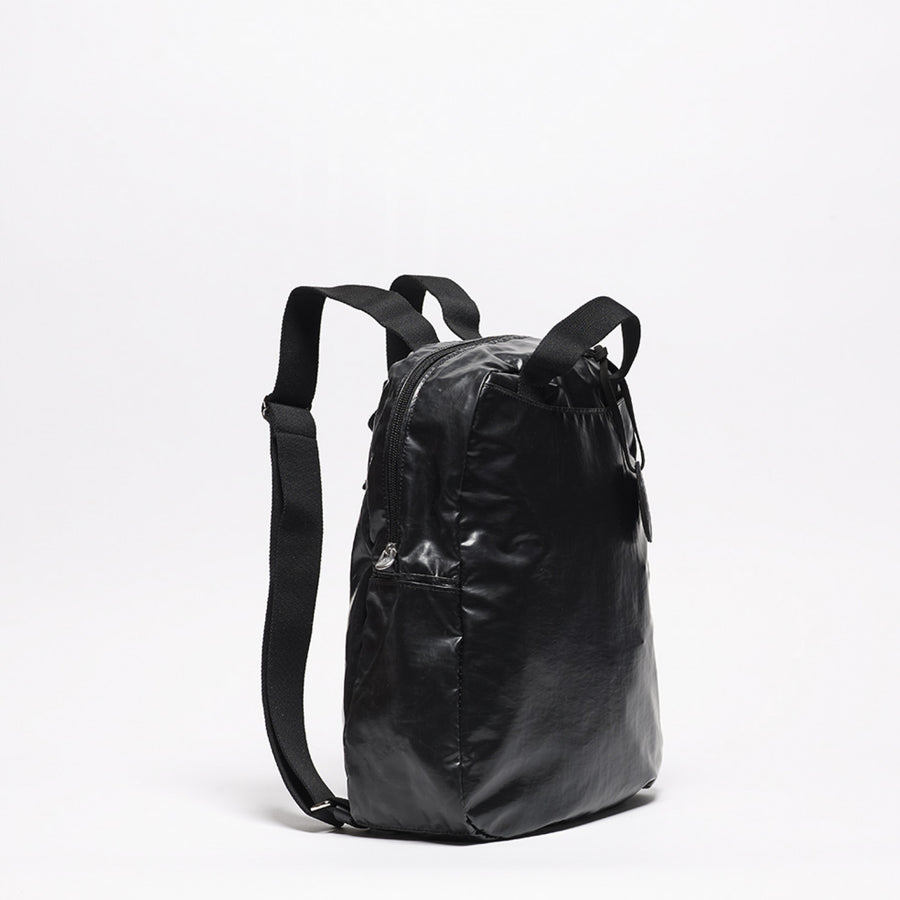 Jack Gomme Original Light Lami Backpack Made in Paris France Waterproof lightweight backpack Big Bag NY Bag Store Black Noir Dark