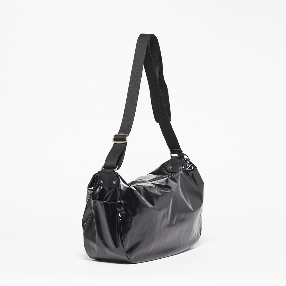 Jack Gomme Light Liris Crossbody Big Bag NY Made in France Waterproof Bags Lightweight Weatherproof materials with fully adjustable strap Upper West Side Bag store Color Dark Noir Black  