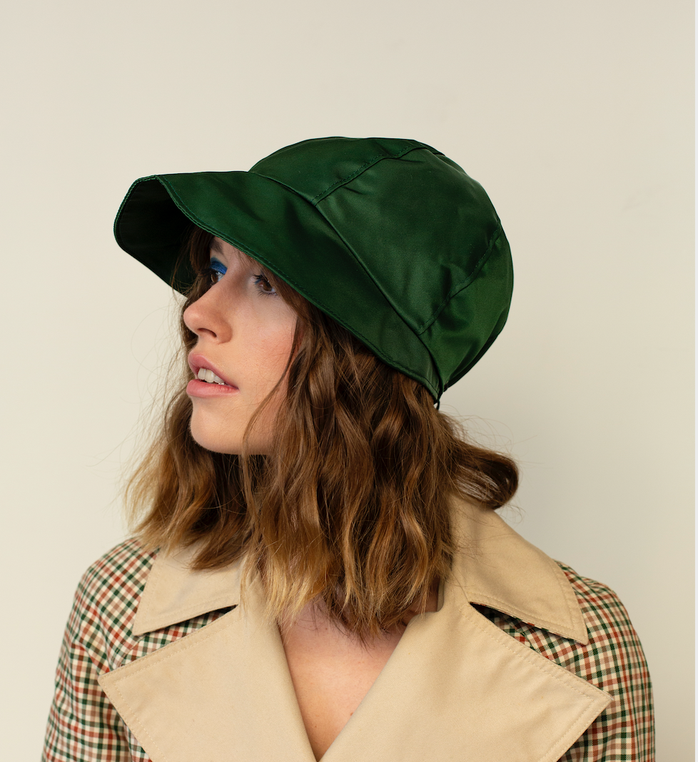 Julie Dubois Cumulus Foldable Rain Cap Style Hat in Khaki - Big Bag NY