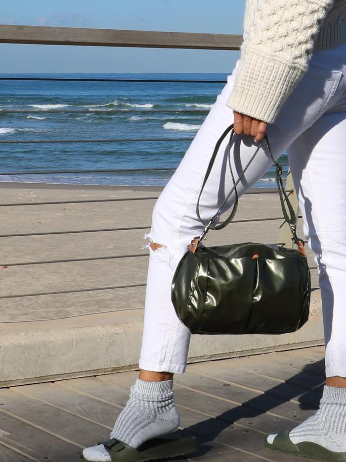 Brontibay Mamamia Glam Medium Crossbody Kaki Olive - Big Bag NY