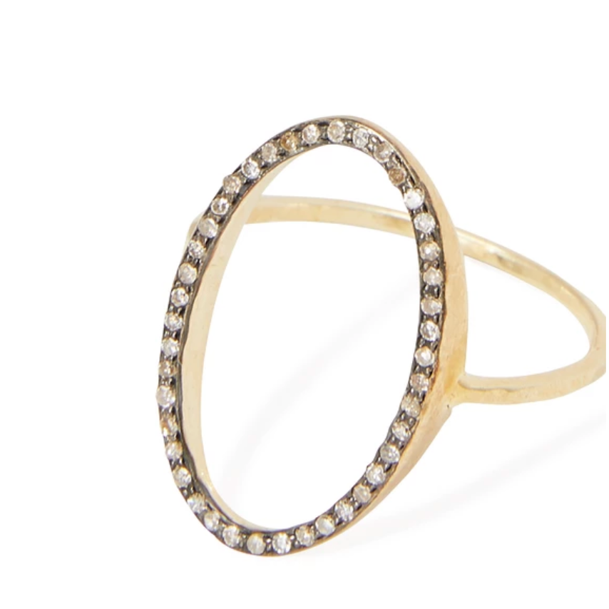 Glen Diamond Oval Ring - Big Bag 
