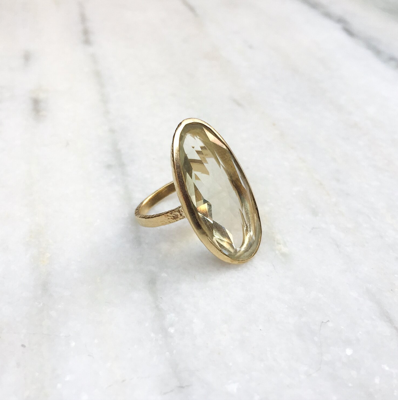 Ara Green Amethyst Ring - Big Bag 