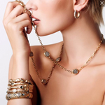 Tat2 Gold Capri Nugget Bracelet - Big Bag NY