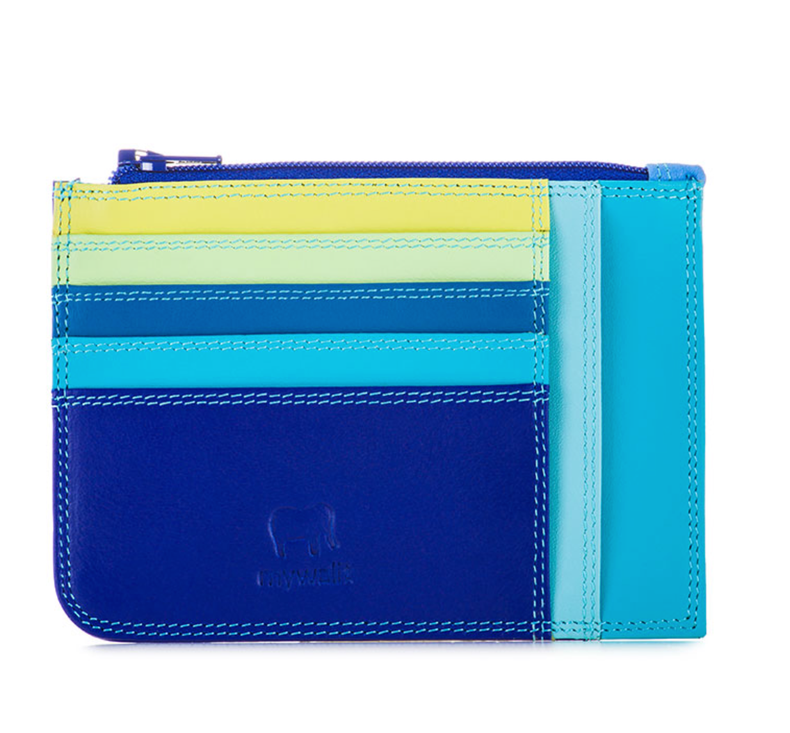 Mywalit Slim Credit Card Holder with Coin Purse Seascape - Big Bag NY
