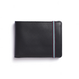 Black Minimalist Wallet With Coin Pocket