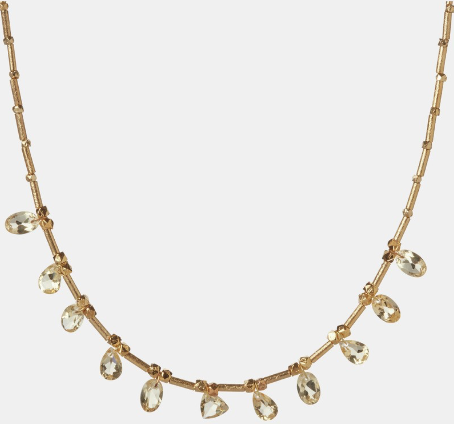 5octobre NECKLACE CITRONY - Citrine necklace Big Bag NY