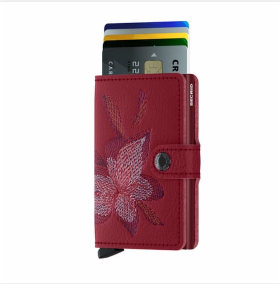 Secrid Mini Wallet in Stitch Magnolia