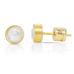 Dean Davidson Signature Small Knockout Studs Rainbow Moonstone - Big Bag NY