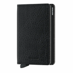 Secrid Slim Wallet in Vegetable Tanned Leather in Black Big Bag NY
