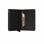 Secrid Slim Wallet in Vegetable Tanned Leather in Black Big Bag NY