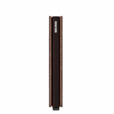 Secrid Slim Wallet in Vegetable Tanned Leather in Espresso Big Bag NY