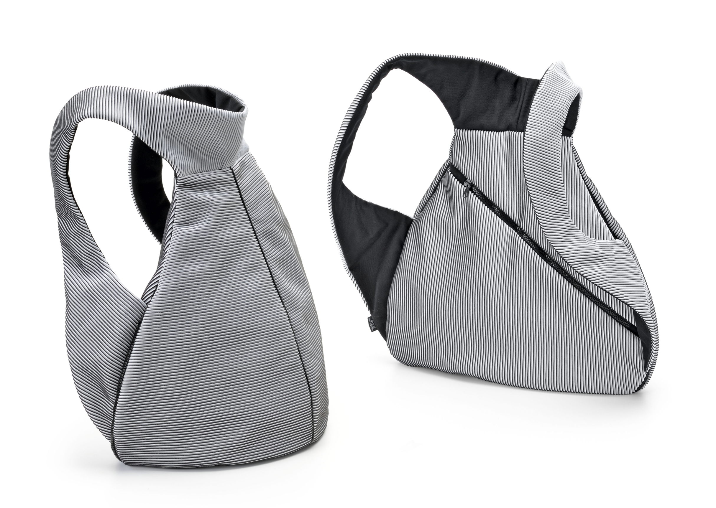 InZu Bug Pack Backpack in Black and White Lines - Big Bag NY