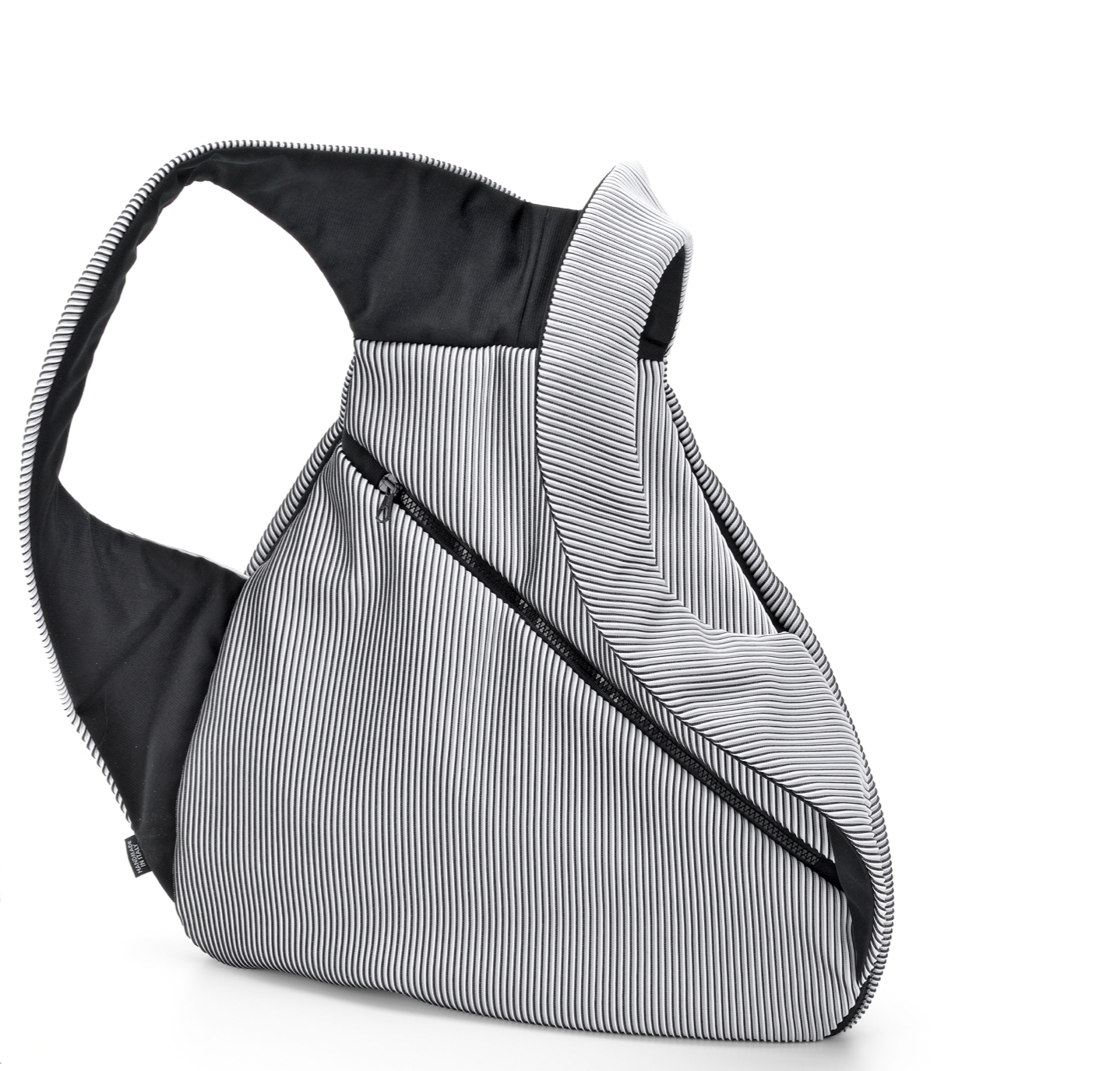 InZu Bug Pack Backpack in Black and White Lines - Big Bag NY