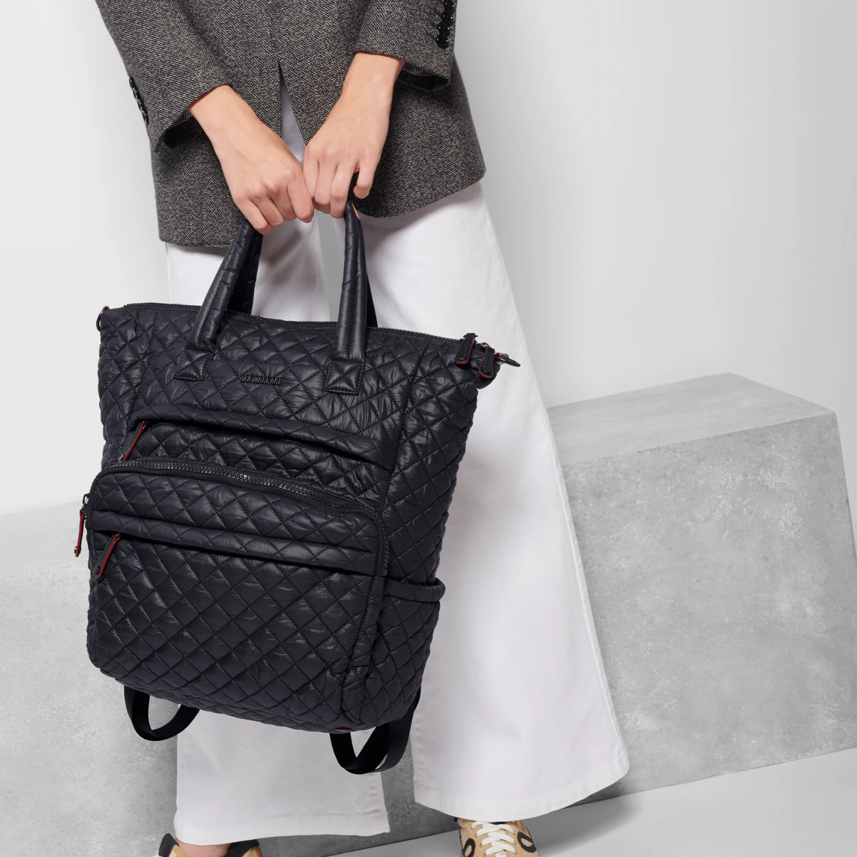 MZ Wallace Metro Utility Backpack in Black - Big Bag NY