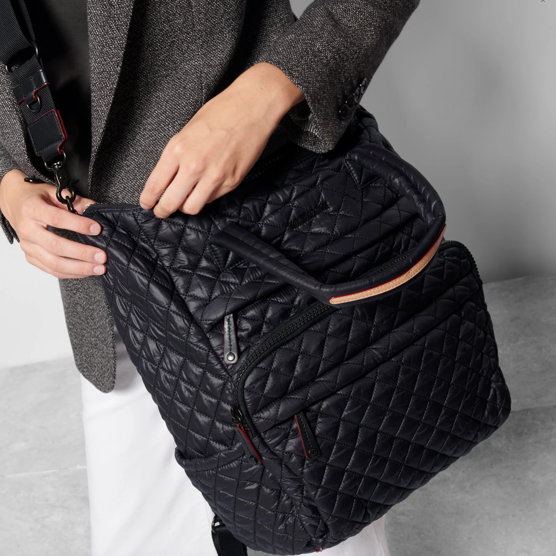 MZ Wallace Metro Utility Backpack in Black - Big Bag NY