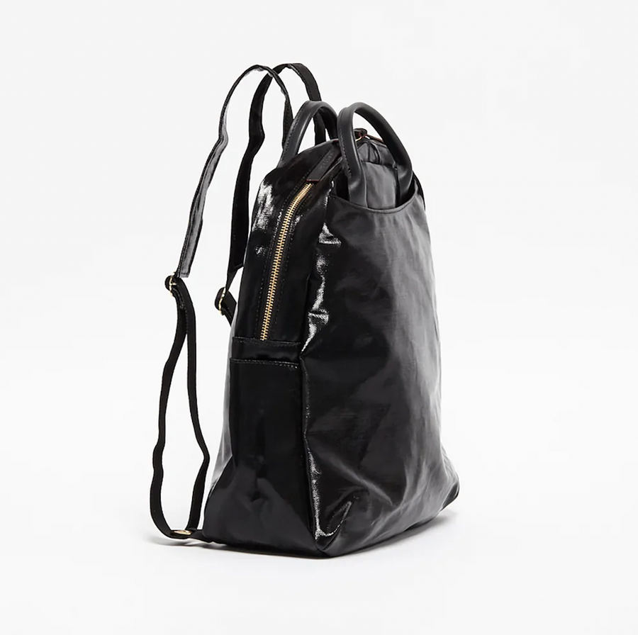Jack Gomme Lami Linen Premium Light Backpack Noir Black 2 - Big Bag NY