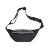 In-Zu Wallaby Crossbody Sling in Black Matte Quilt - Big Bag NY