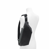 In-Zu Wallaby Crossbody Sling in Black Matte Quilt - Big Bag NY