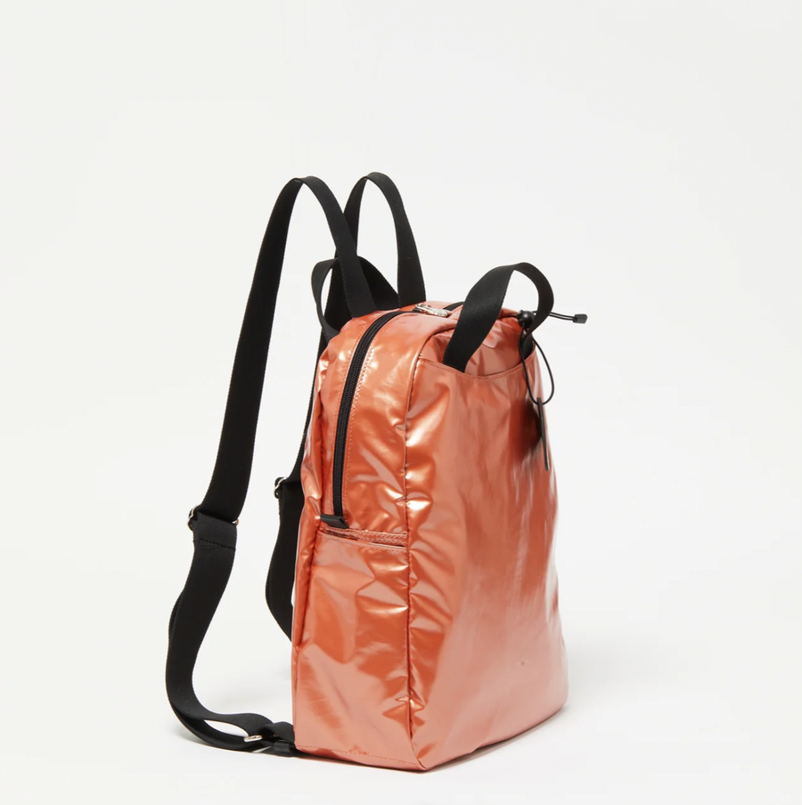 Jack Gomme Original Light LAMI Backpack Rust - Big Bag NY