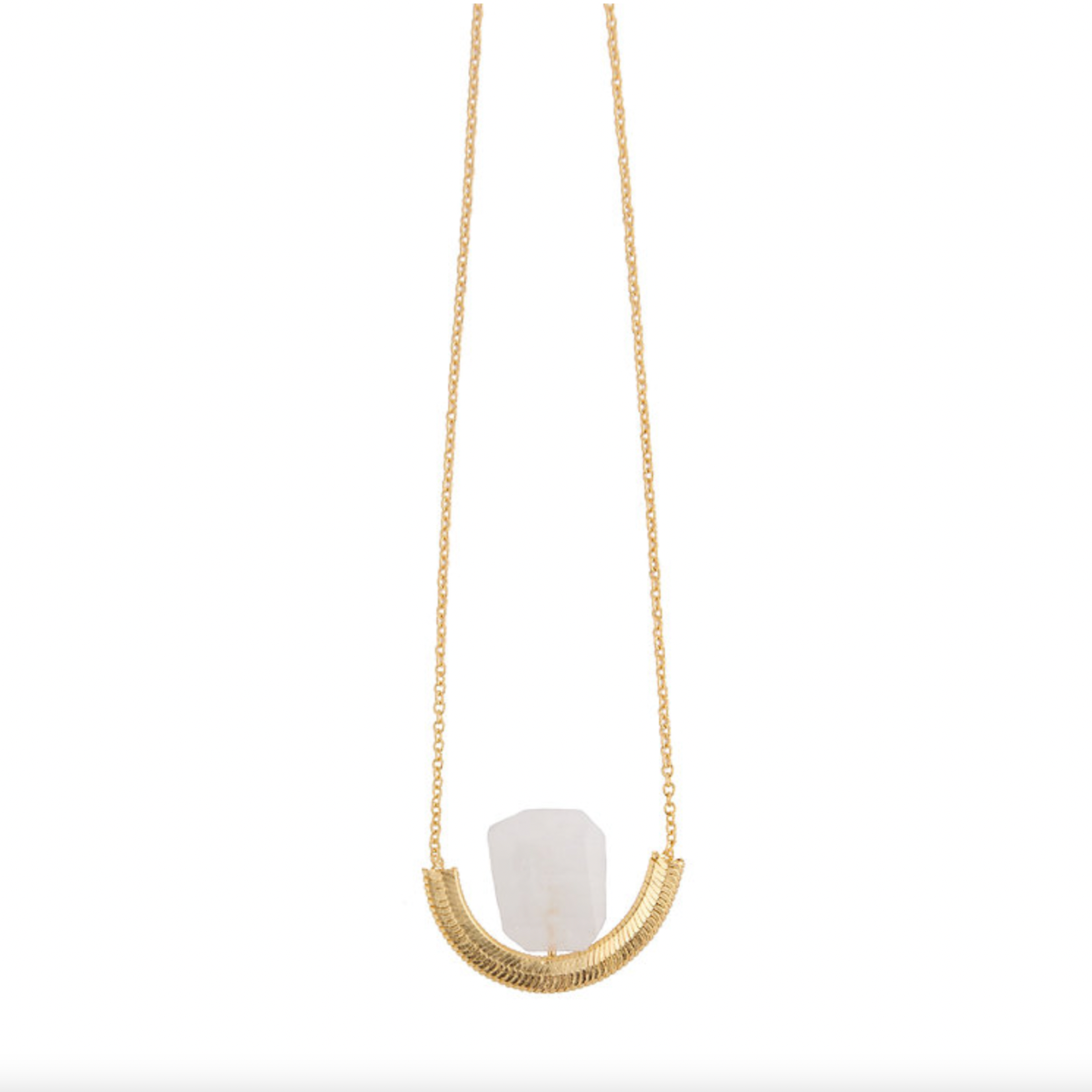 LM Bijoux Thais Necklace in White - Big Bag NY