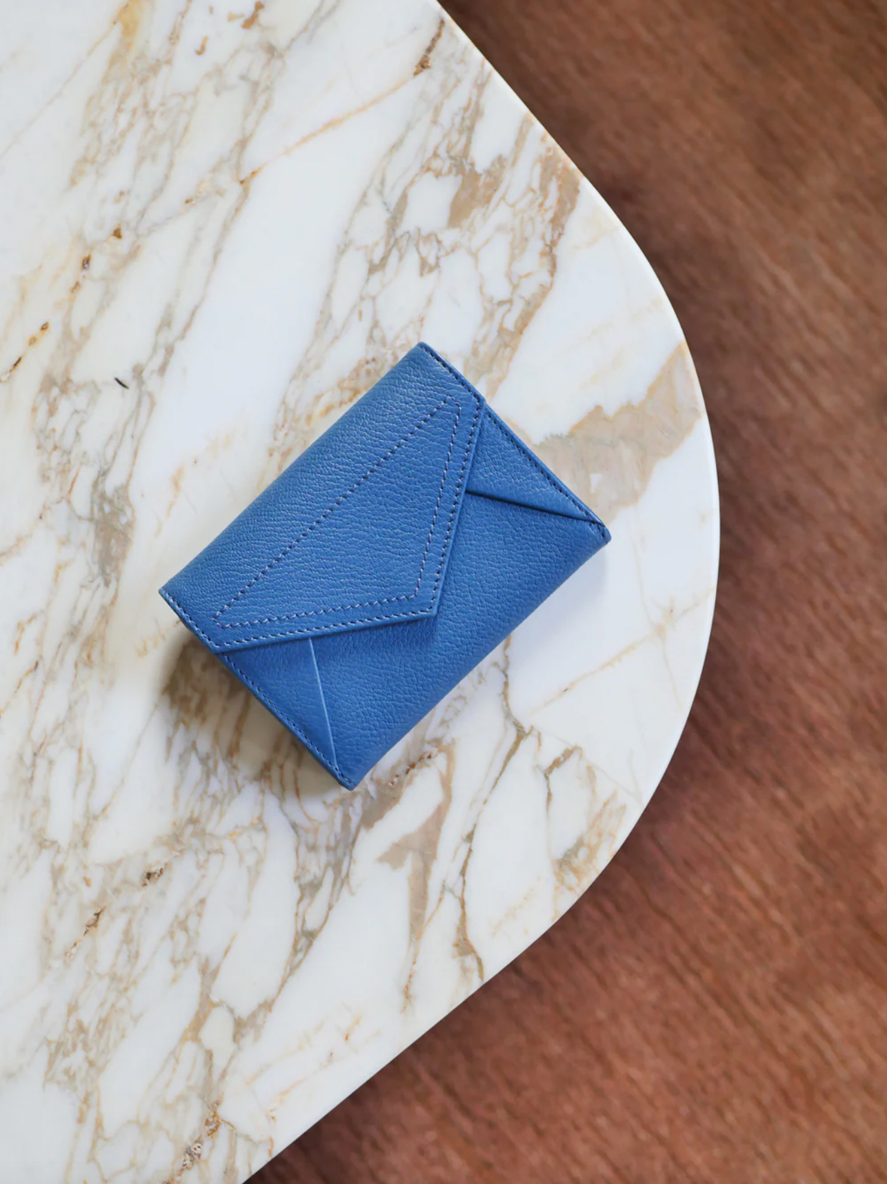 Brontibay Anja Small Wallet in Yale Blue - Big Bag NY