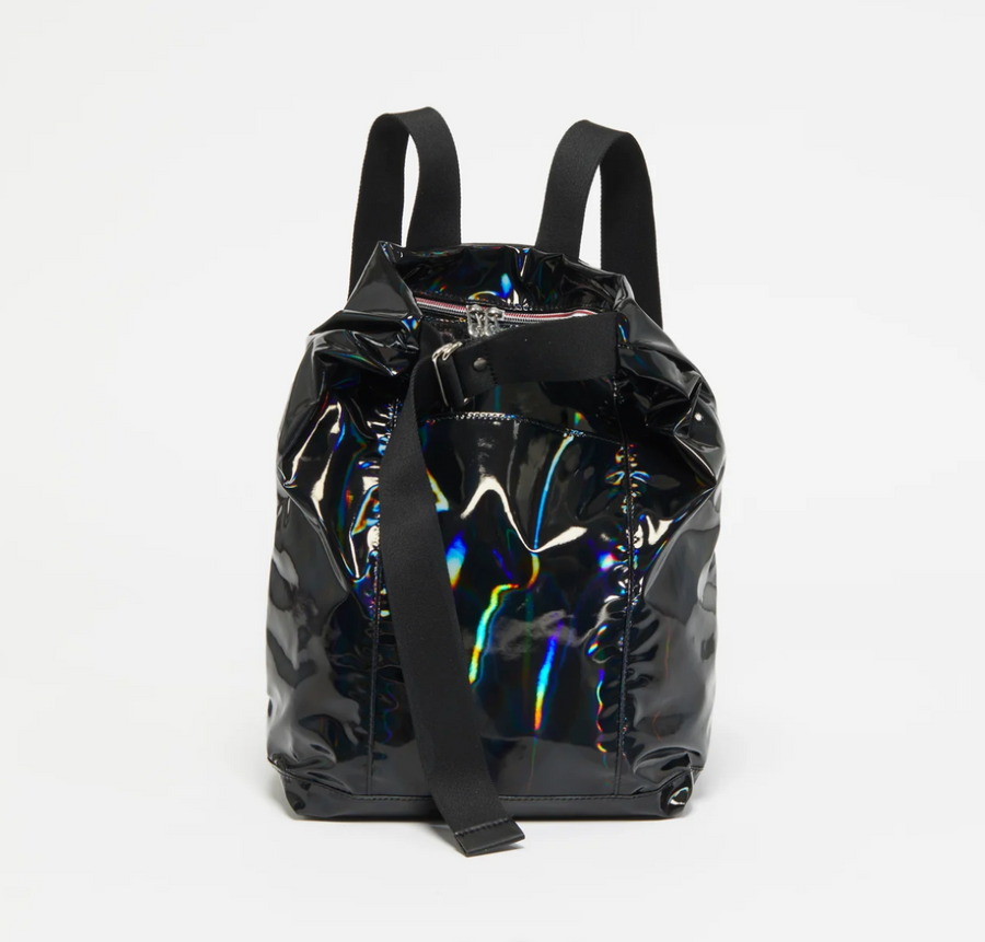 Jack Gomme Lille Light Tricolor Backpack Noir Black - Big Bag NY