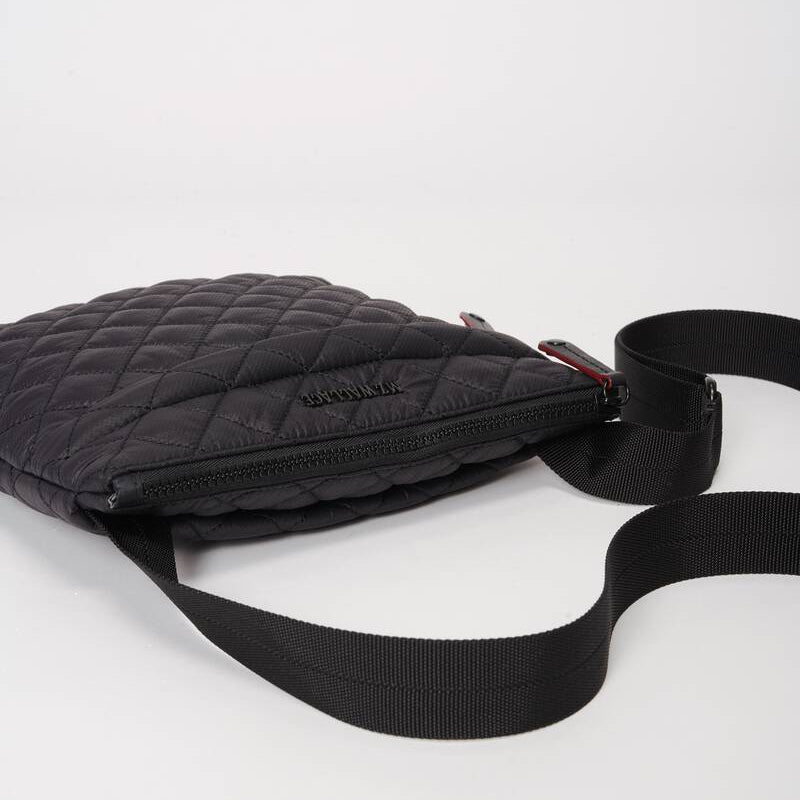 MZ Wallace Metro Flat Crossbody Black- Big Bag NY